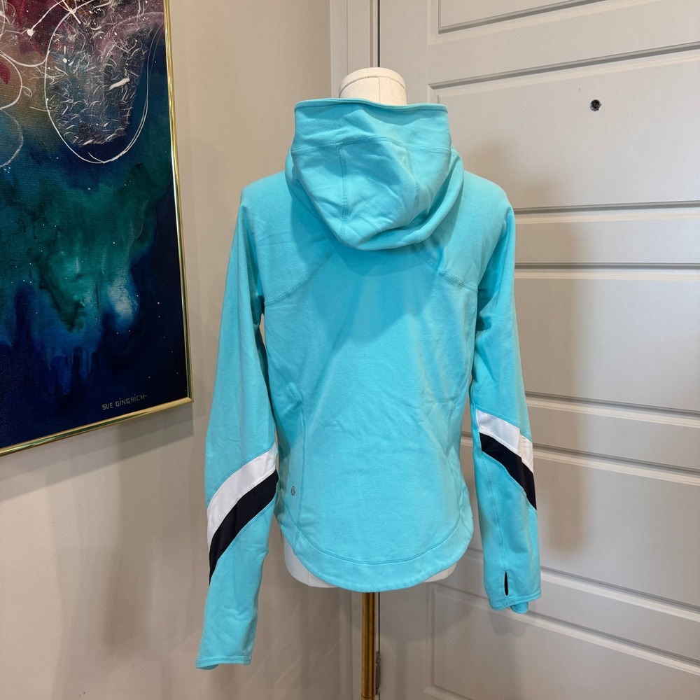 Y2K Lululemon Half Moon Full Zip Hoodie Define Jacket Stripes Athleisure Size 10 - Picture 5 of 8